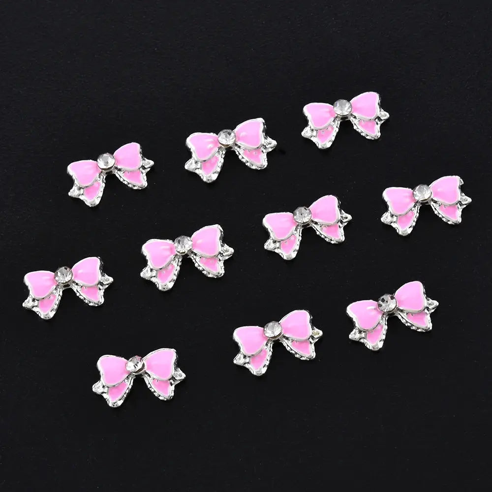 10 Pcs High Quality Glitter Full Drill Mouse Nial Art Decorations Alloy Rhinestones 3d Nail Jewelry Charms For Nails - Couture Cozy