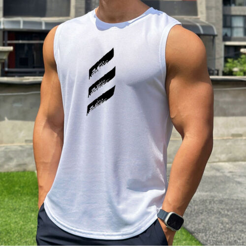 Men Gym Muscle Singlets Workout Tank Top,Bodybuilding Fitness Sleevele Couture Cozy