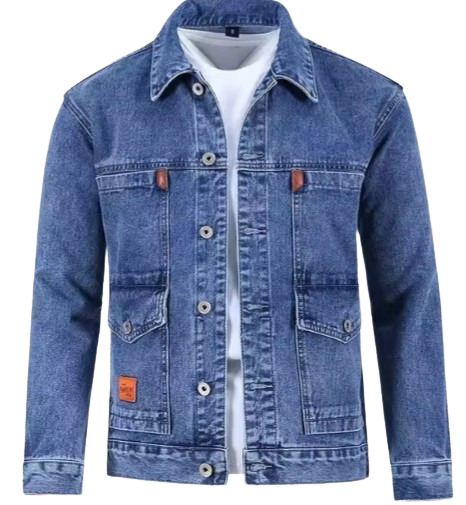 2023 Spring and Autumn New Fashion Trend Solid Color Denim Jacket Men's Casual Loose Comfortable Large Size High Quality Coat Couture Cozy