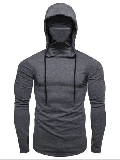 2023 Men Solid Color Hoodies Autumn Leisure Fitness Sweatshirt Men's Thin Sweater Hooded Long-Sleeved Hoodie M-5XL Couture Cozy