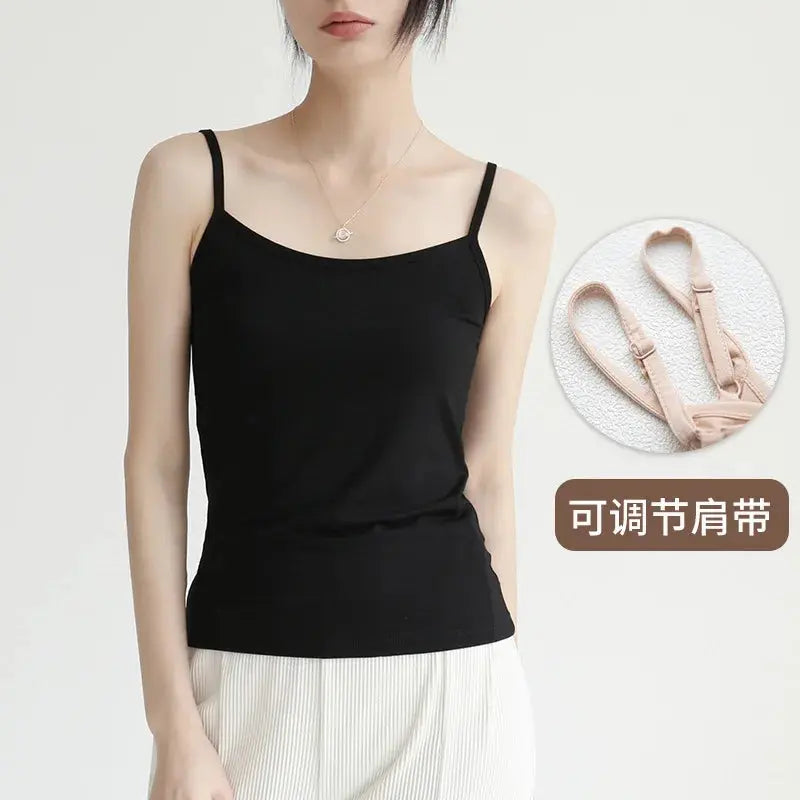 2023 Spring Summer Tank Tops Women Sleeveless Big Size T Shirt Ladies Vest Singlets Camisole Cotton Ladies Basic Vest - Couture Cozy