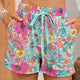 2024 Summer New Arrival Low Waist Thin Casual Shorts Female Fashion Plant Florals Print Stylish Female Shorts