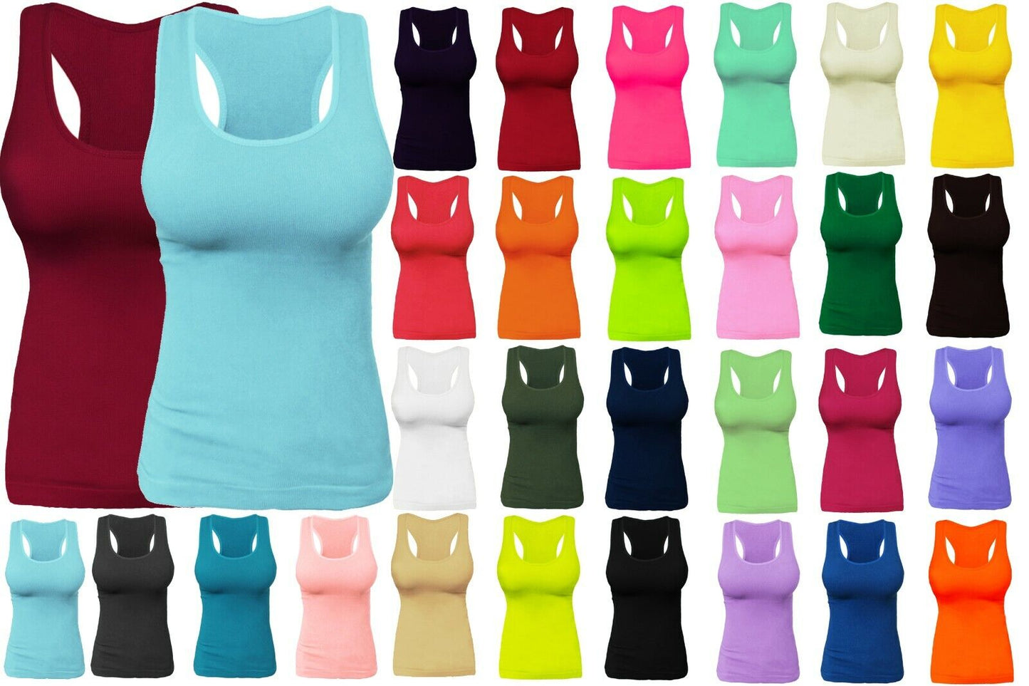 Ribbed Racerback Tank Top Camisole One Size Couture Cozy