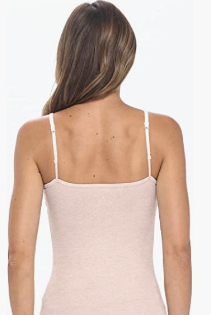 Women's Camisole Tank Top-Breathable Cotton Stretch Soft with Scoop ne Couture Cozy