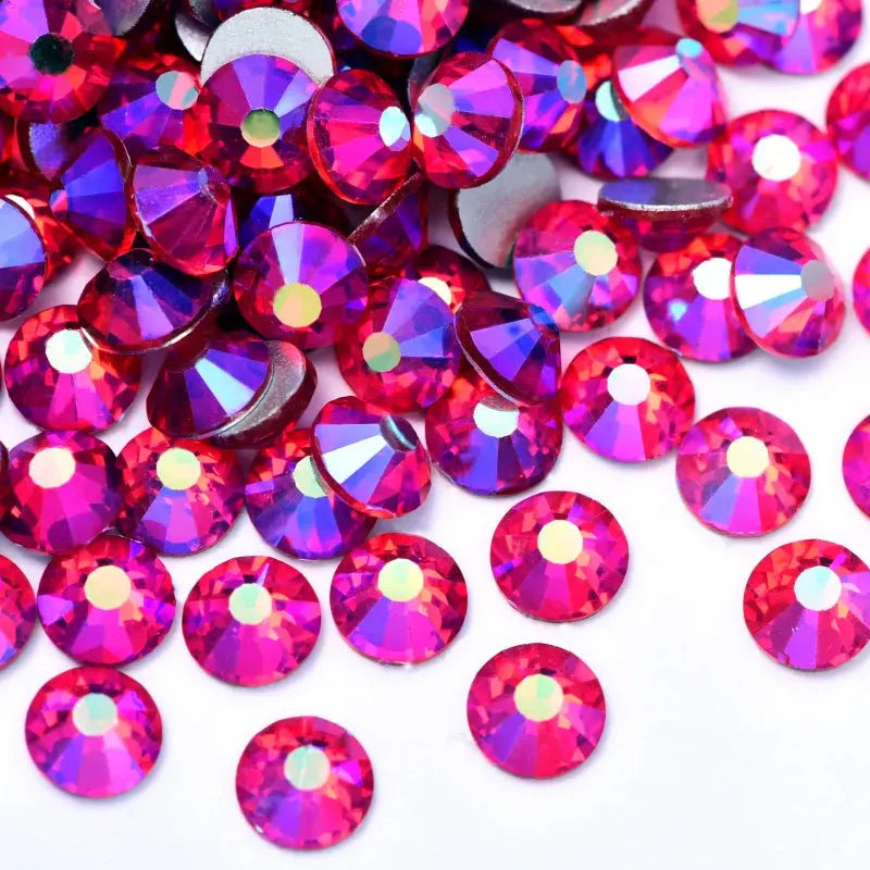 All Sizes Light Siam AB Red DIY Nails Decoration Non Hotfix Rhinestone Flatback Strass Non hot fix Stone For Garment  DIY Y3129 Couture Cozy