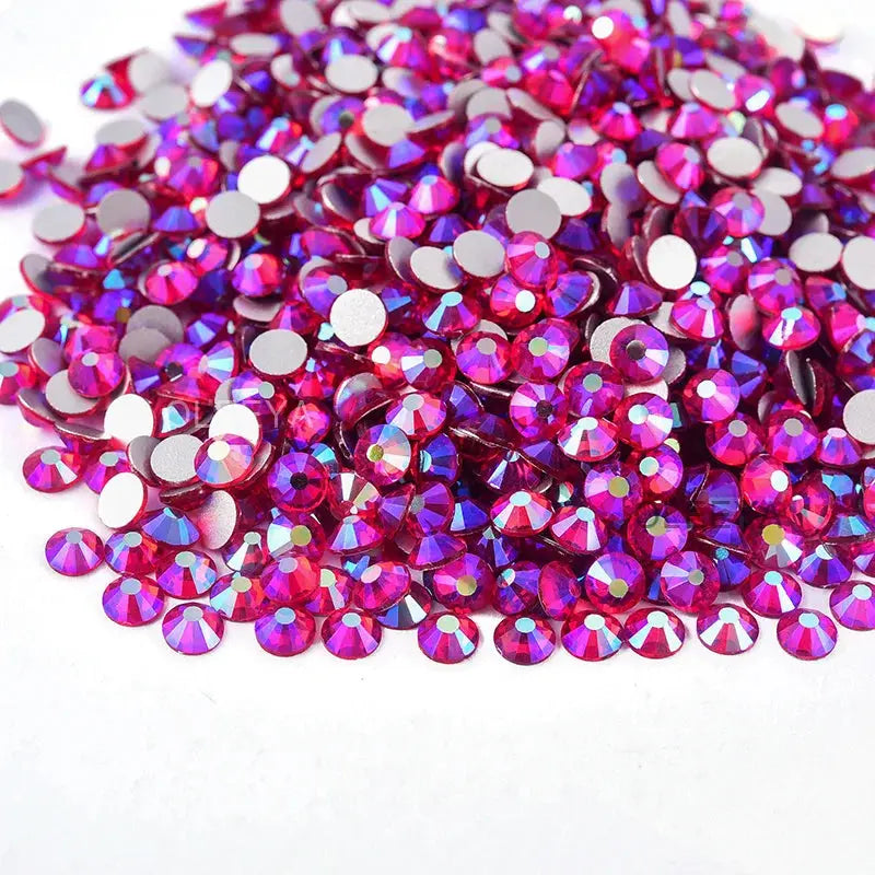 All Sizes Light Siam AB Red DIY Nails Decoration Non Hotfix Rhinestone Flatback Strass Non hot fix Stone For Garment  DIY Y3129 - Couture Cozy