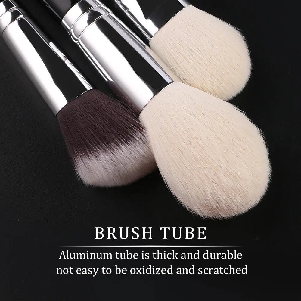 BEILI Black Big Powder Makeup Brushes Really Soft Foundation Highlight Single Professional Wool Fiber Brush Beauty Make up Tools