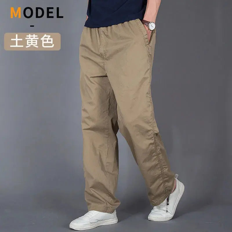 Cargo Pants Men's Loose Straight Pants Plus Size Clothing Work Wear Korean Japanese Joggers Homme Sports Cotton Casual Trousers Couture Cozy