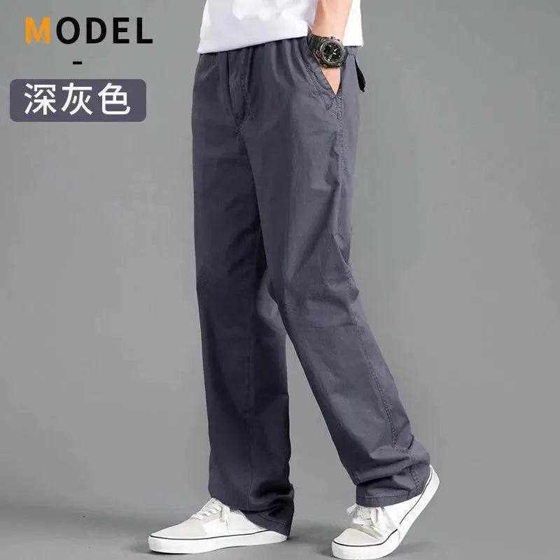 Cargo Pants Men's Loose Straight Pants Plus Size Clothing Work Wear Korean Japanese Joggers Homme Sports Cotton Casual Trousers Couture Cozy