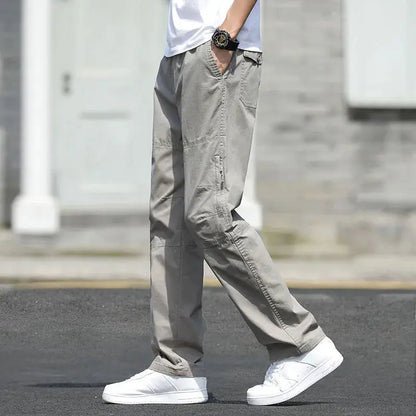 Cargo Pants Men's Loose Straight Pants Plus Size Clothing Work Wear Korean Japanese Joggers Homme Sports Cotton Casual Trousers Couture Cozy