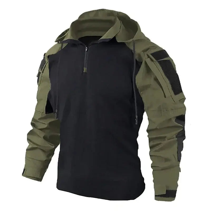 Combat Shirt Hoodies Wear resistant Tops Men Airsoft Tactical Shirts Long Sleeve Paintball Camping Hunting Clothing Couture Cozy