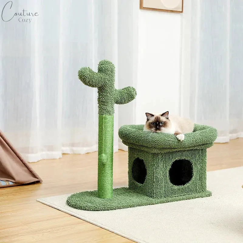 Cute Cactus Cat Tree Toy Pet Expert