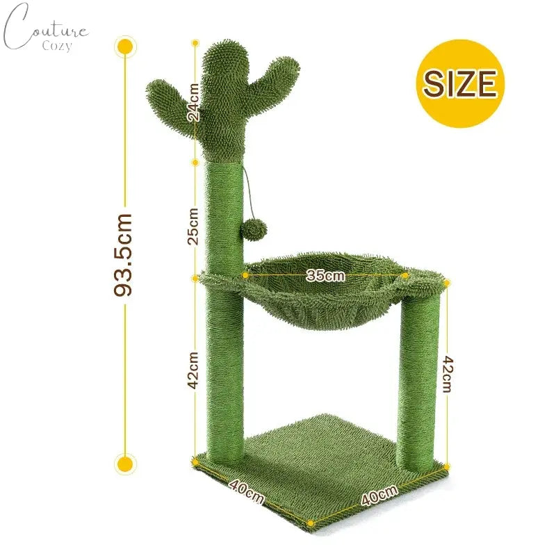 Cute Cactus Cat Tree Toy Pet Expert