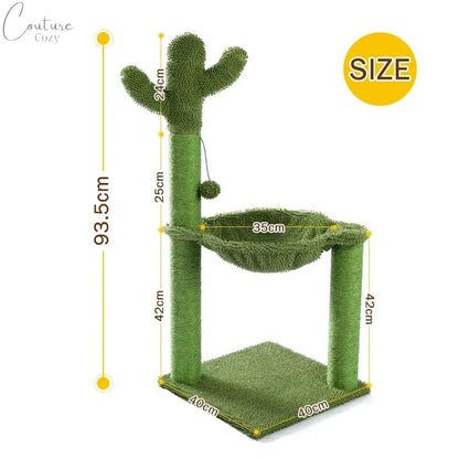 Cute Cactus Cat Tree Toy Pet Expert