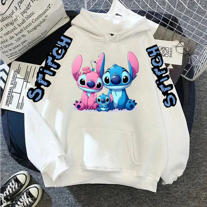 Disney Lilo Stitch Autumn Womens Hoodie Long-Sleeved Women's Sweatshirts Y2k Hoodies Clothes Casual Female Hoodies Sweatshirt Couture Cozy