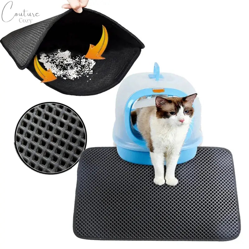 Double Layer Waterproof Pet Cat Litter Mat Pet Expert