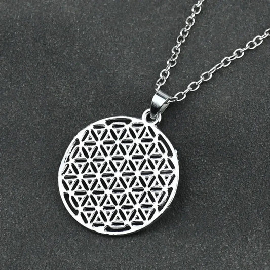 Flower Of Life Necklace Gold Jewelery Supernatural Sacred Geometry Men Neckless Women Egyptian Jewelry