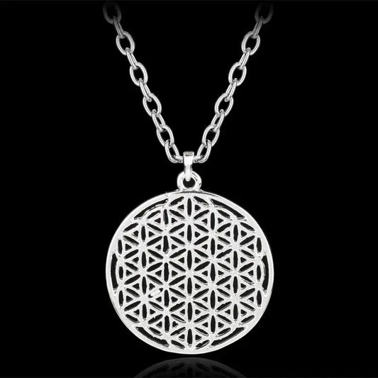 Flower Of Life Necklace Gold Jewelery Supernatural Sacred Geometry Men Neckless Women Egyptian Jewelry