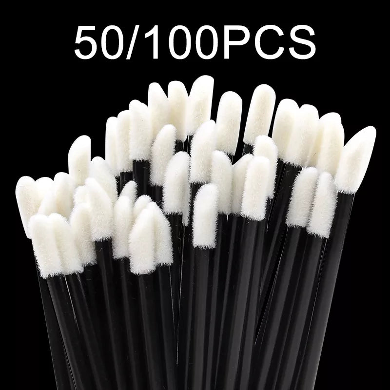 50/100 pcs disposable lip Brushes synthetic Hairbrush full size lipsticks lipbrush Make up Brushes Cosmetic Makeup Tools