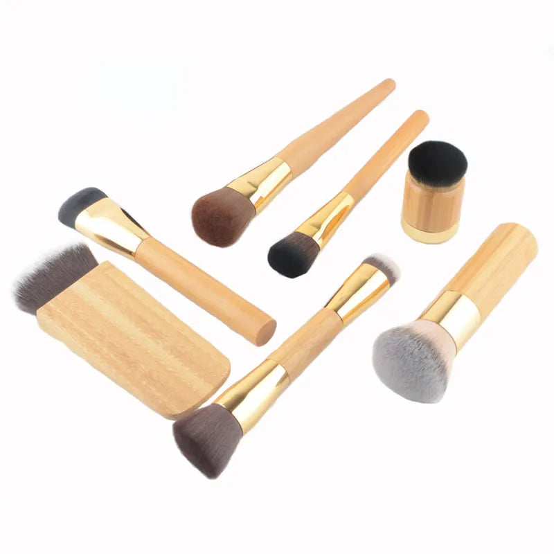 1pc Super Soft Powder Make up brushes Foundation Blusher makeup brush Shadow blending contour Professional High quality bamboo