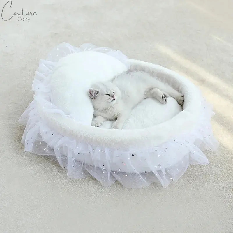 High Quality Soft Lace Princess Cat Mat Pet Expert