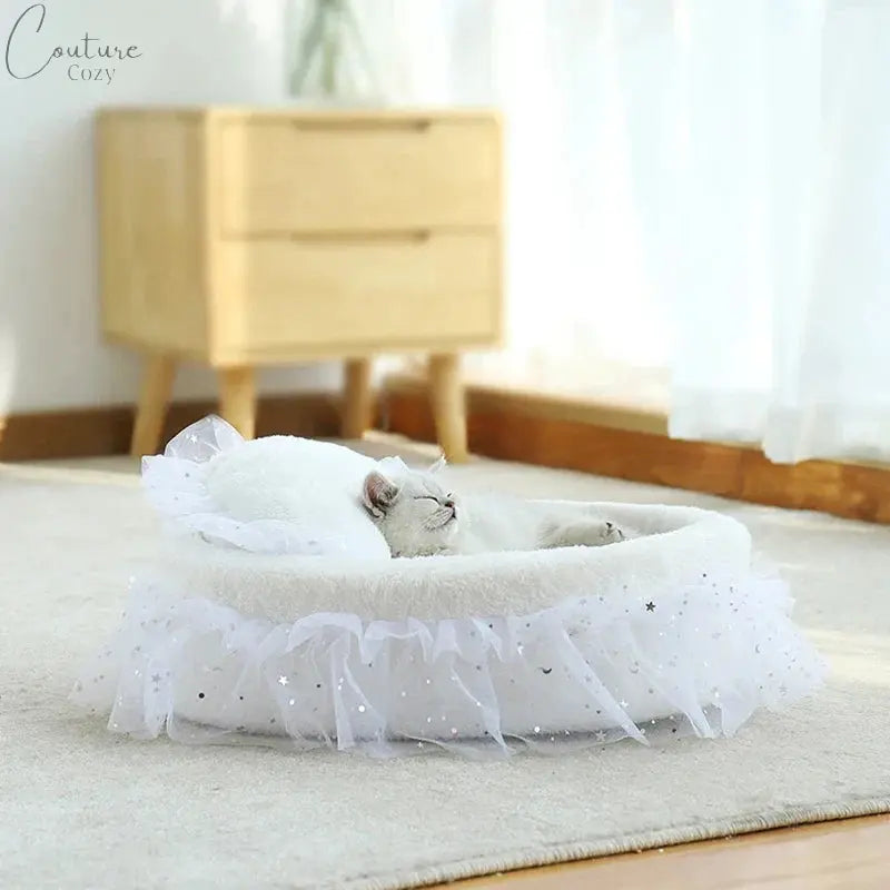 High Quality Soft Lace Princess Cat Mat Pet Expert