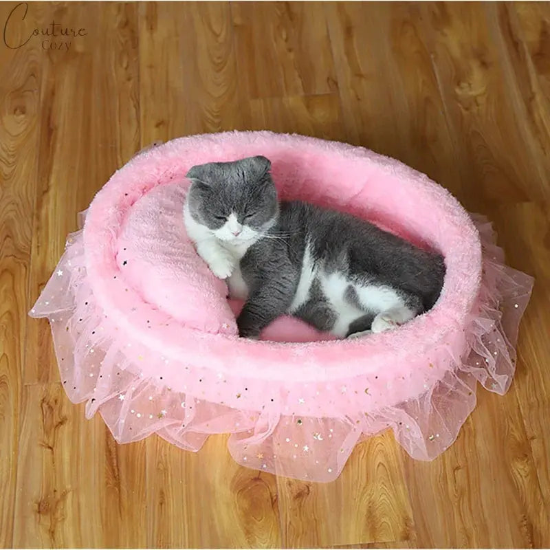 High Quality Soft Lace Princess Cat Mat Pet Expert