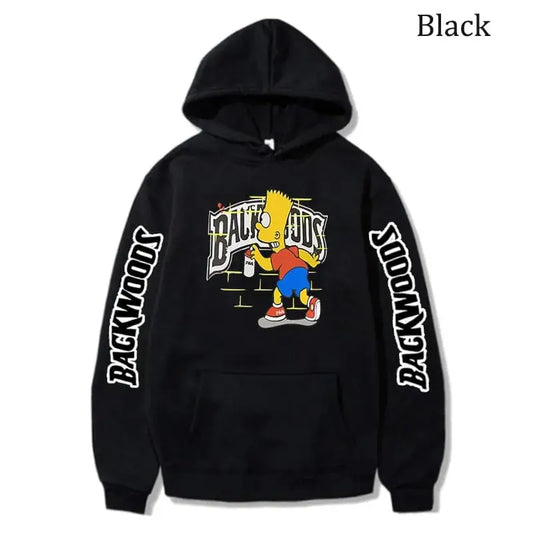 Hot Anime The S-Simpsons B-backwoods Casual Hoodie Anime Printed Sweatshirts Fleece Mens and Womens Hooded Pullovers Sports - Couture Cozy