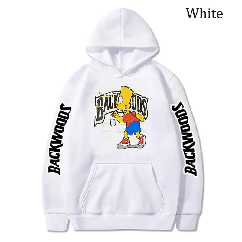 Hot Anime The S-Simpsons B-backwoods Casual Hoodie Anime Printed Sweatshirts Fleece Mens and Womens Hooded Pullovers Sports - Couture Cozy