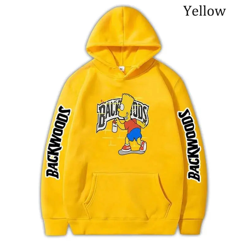 Hot Anime The S-Simpsons B-backwoods Casual Hoodie Anime Printed Sweatshirts Fleece Mens and Womens Hooded Pullovers Sports - Couture Cozy