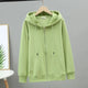 Korean Loose 5Xl Women Pure Cotton Hoodies Fashion Oversize Long Sleeve Solid Zipper Sweatshirt High Quality Autumn Tops