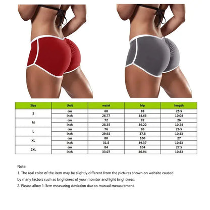 Low Waist Sport Shorts For Women Summer Elasticated Fold Design Shorts Sexy Ladies Training Gym Shorts Mini Skinny Fitness Short Couture Cozy