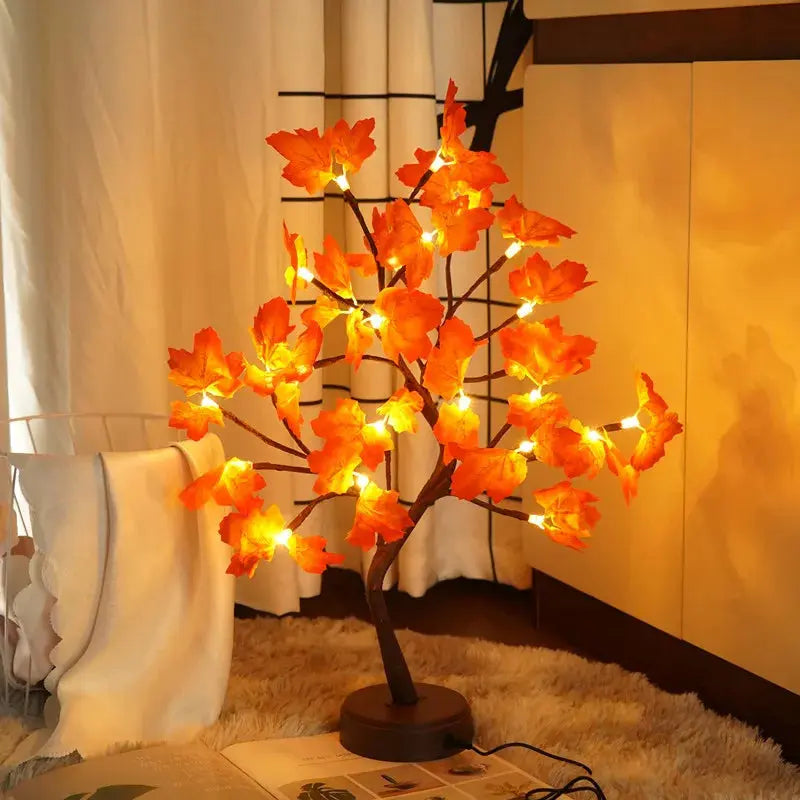 Magical LED Houseplant Lamp Diy Indoor Christmas Decoration Night Light Flowers Artificial Plant Wedding for Home Decor Fixtures