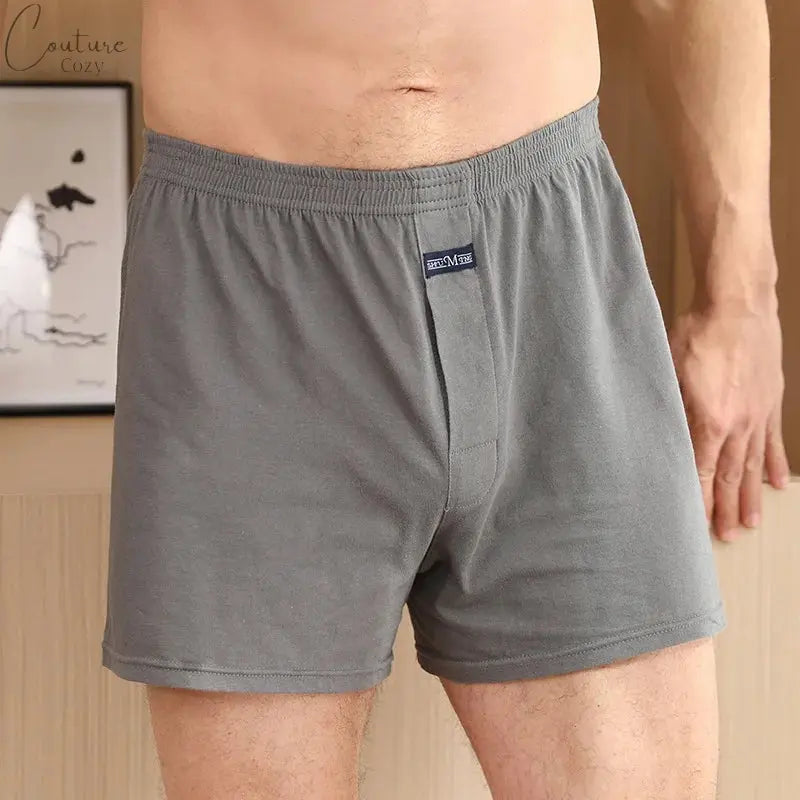 Mens Boxer Shorts Rich Cotton Elasticated Pack Underwear Home Boxers Pajamas Loose Thin Breathable Underpants Gym Shorts Panties Couture Cozy