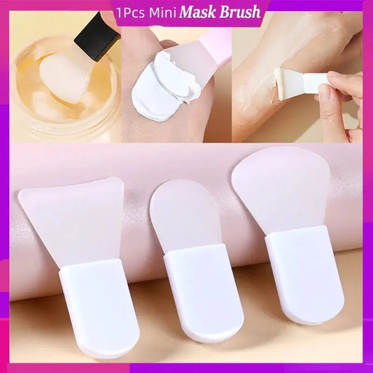 Mini Silicone Facial Mask Brush Mud Mask Applicator Brush Portable Travel SPA Skin Care Brush Skin-friendly Beauty Make Up Tool