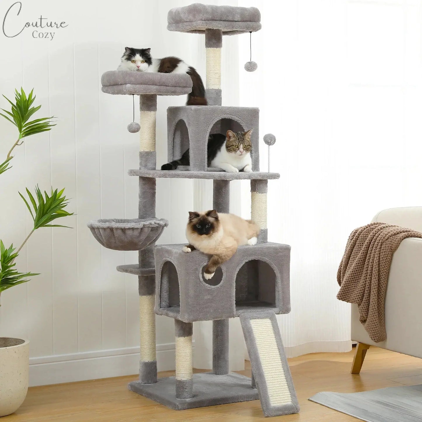 Multi-Level Cat Tree Cat Tower Pet Expert