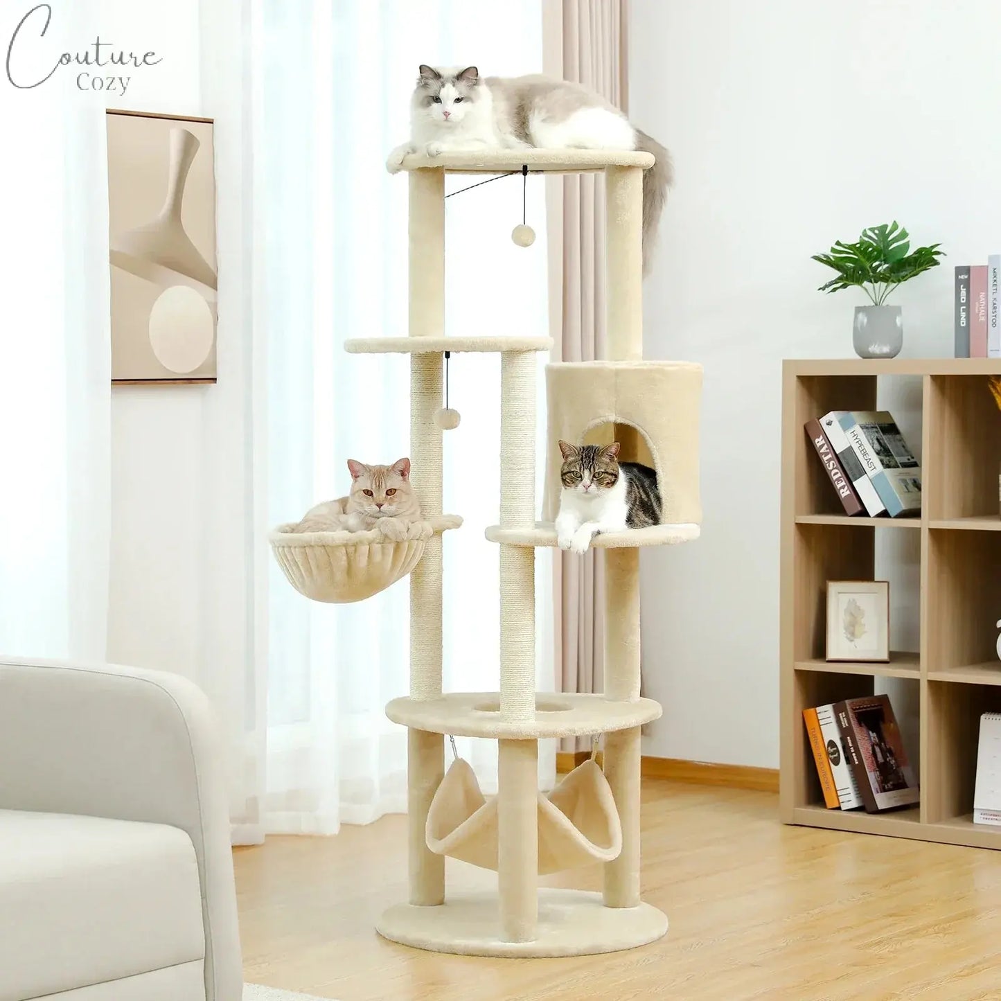 Multi-Level Cat Tree Cat Tower Pet Expert