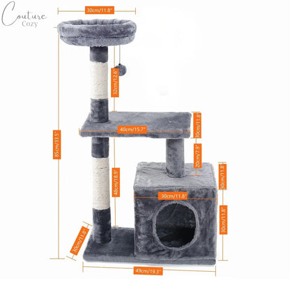 Multi-Level Cat Tree Cat Tower Pet Expert