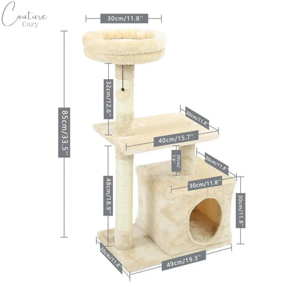 Multi-Level Cat Tree Cat Tower Pet Expert