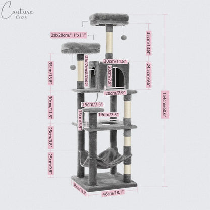 Multi-Level Cat Tree Cat Tower Pet Expert