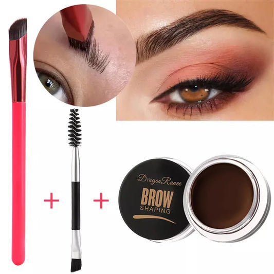 Multi-function Eyebrow Brush With Wild Eyebrows Cream Concealer Square Eye Brow Make Up Brushes For Women Eyebrow Gel