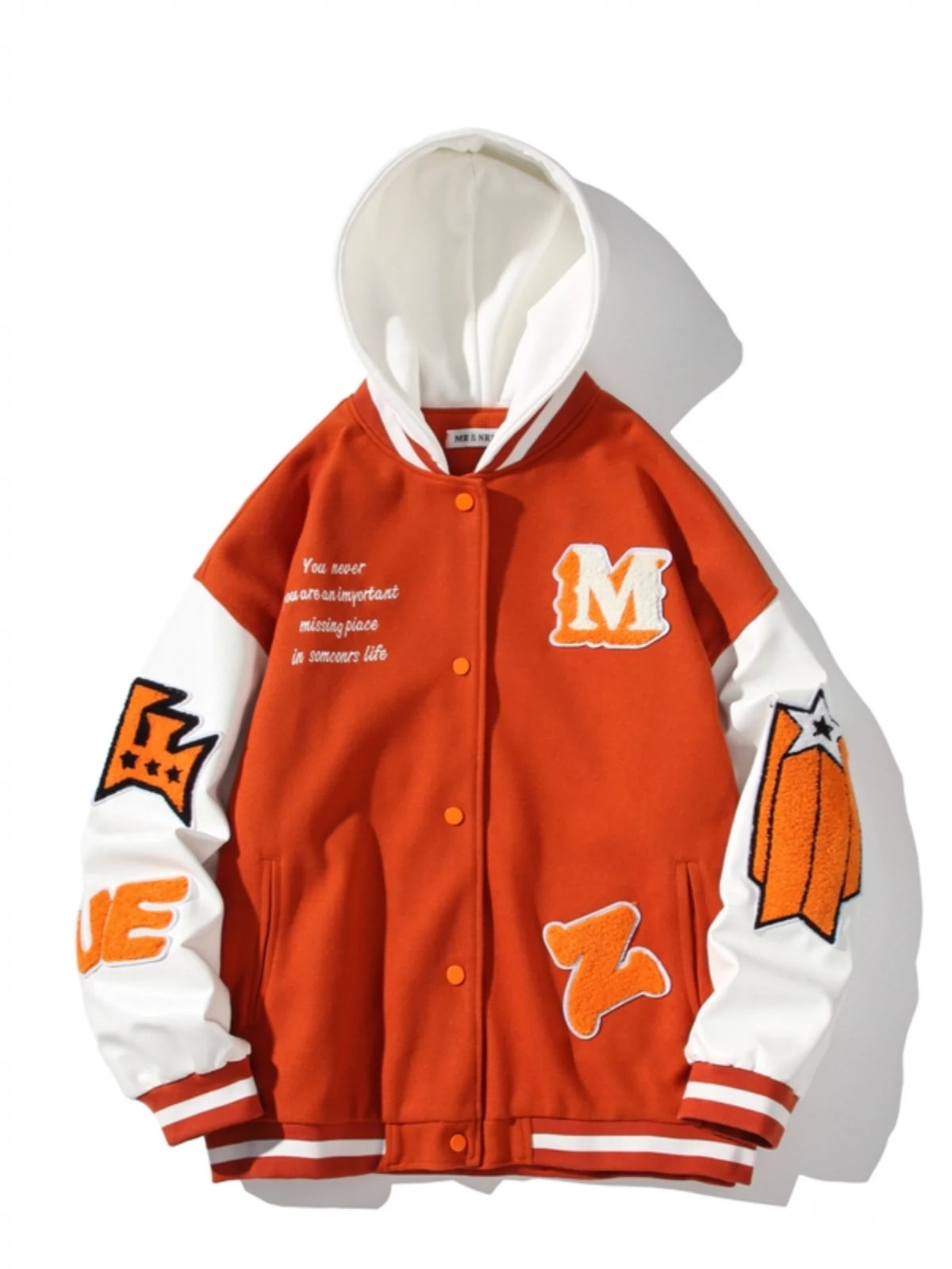 Trendy Spring and Autumn Loose Flying Hooded Baseball Uniform