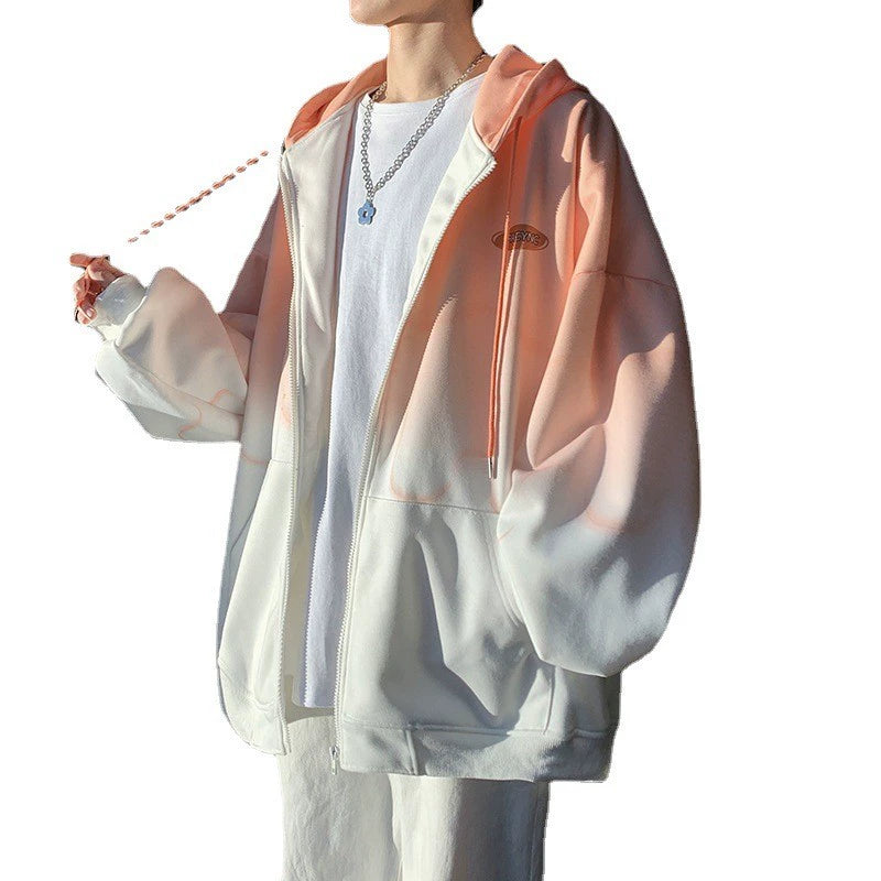 Spring and Autumn Gradient Ins Loose All-Match Hoodie