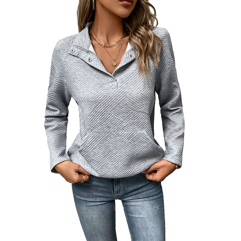 Wear Long Sleeve Solid Color Cross-border Stand Collar Sweater