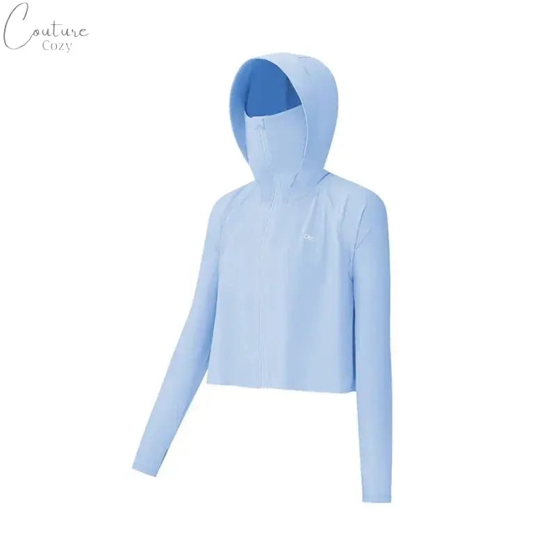 OhSunny Sun Protection Coat Coolchill Fabric Anti-UV Breathable Skin UPF50+ Quick Dry Hoodie Outdoors Summer Women Sport Jacket Couture Cozy