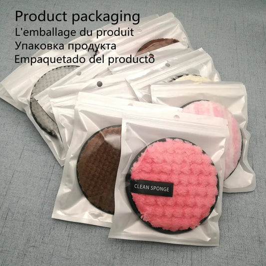 Reusable Makeup Remover Pads Wipes 3pcs Microfiber Make Up Removal Pad Sponge Cleaning Remover Tool