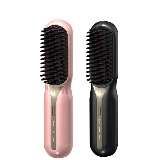 Wireless Hair Straightener Professional Quick Heated Electric Comb Personal Care Multifunctional Hairstyle Brush Salon Hair