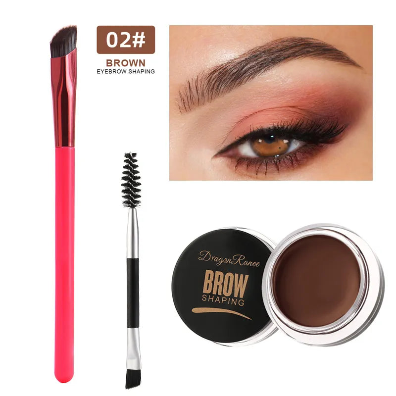 Multi-function Eyebrow Brush With Wild Eyebrows Cream Concealer Square Eye Brow Make Up Brushes For Women Eyebrow Gel