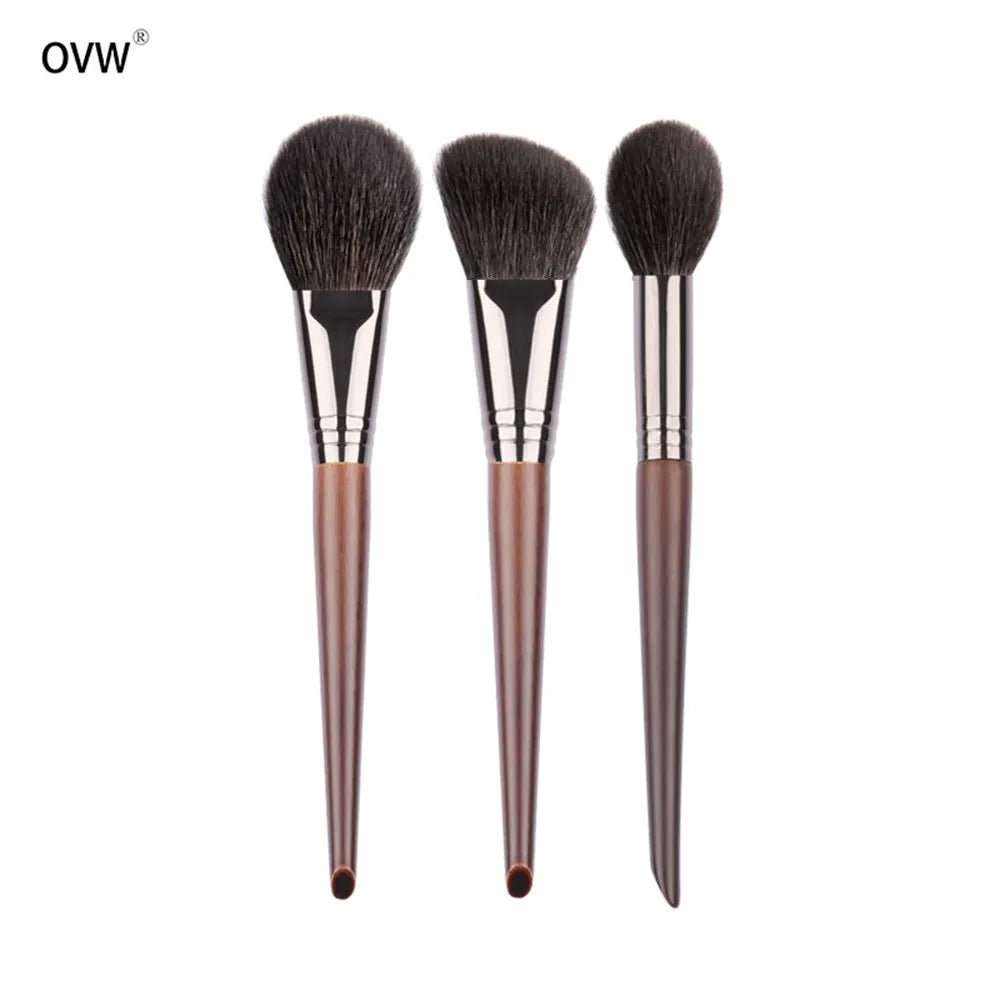 OVW Makeup Brushes Sets Soft Goat Hair Blusher Sculpting Highlight 3pcs Make Up Brush Set maquiagem