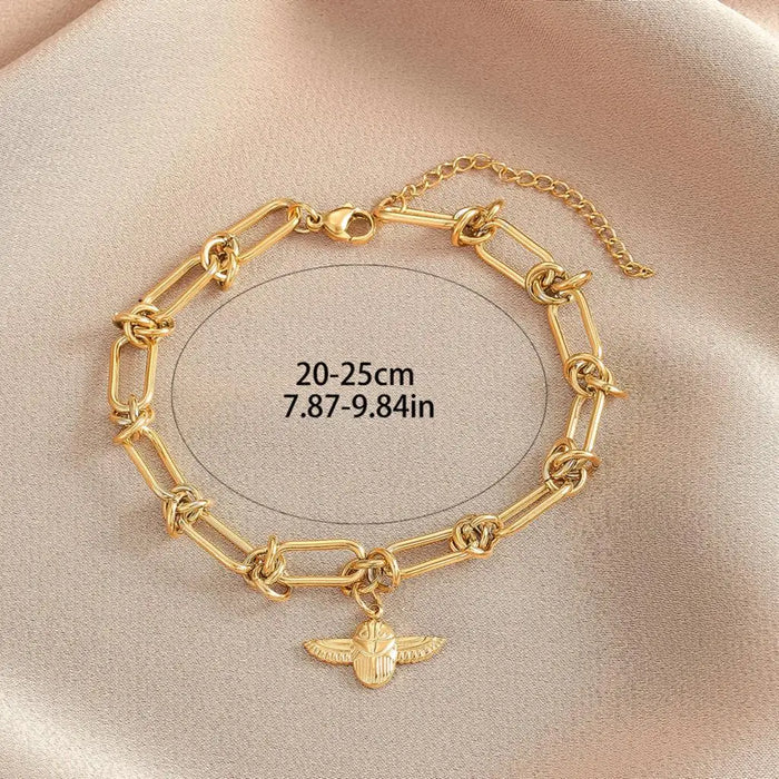 Cxwind Simple Laser Engraved Fashion Bracelet Chain Bracelet Women Chunky Jewelery Sun Charm Bracelet Birthday Gift for Lovers
